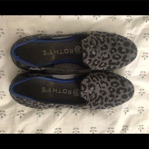 Limited Edition Rothy’s Grey Leopard Loafer Flats